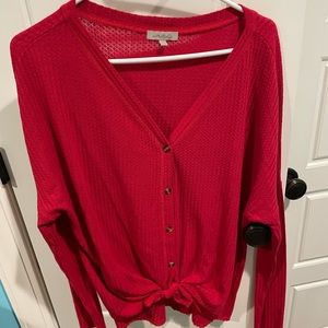 Red blouse